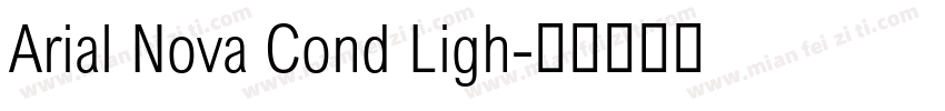 Arial Nova Cond Ligh字体转换
